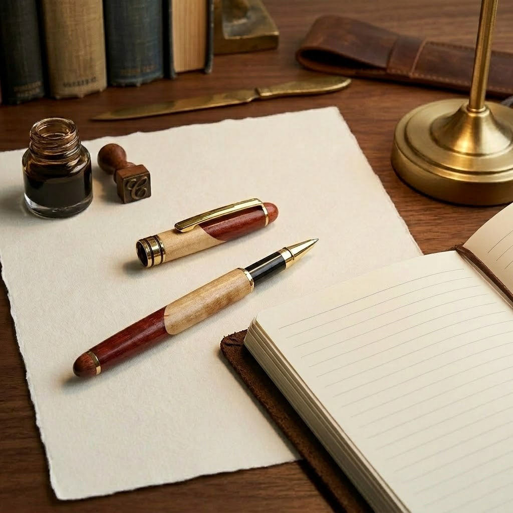 Premium Wood &amp; Metal Executive Writing Pen
