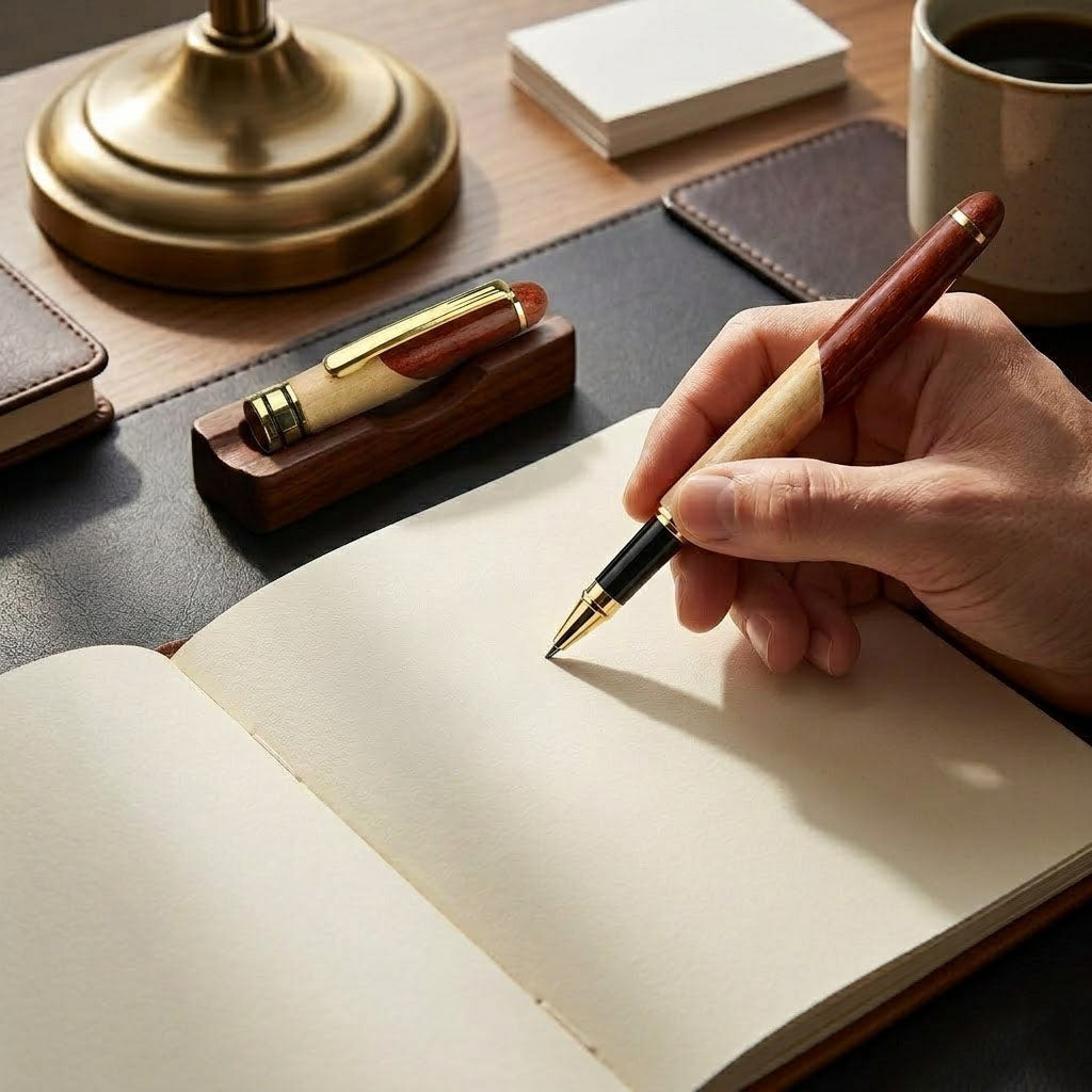 Premium Wood &amp; Metal Executive Writing Pen