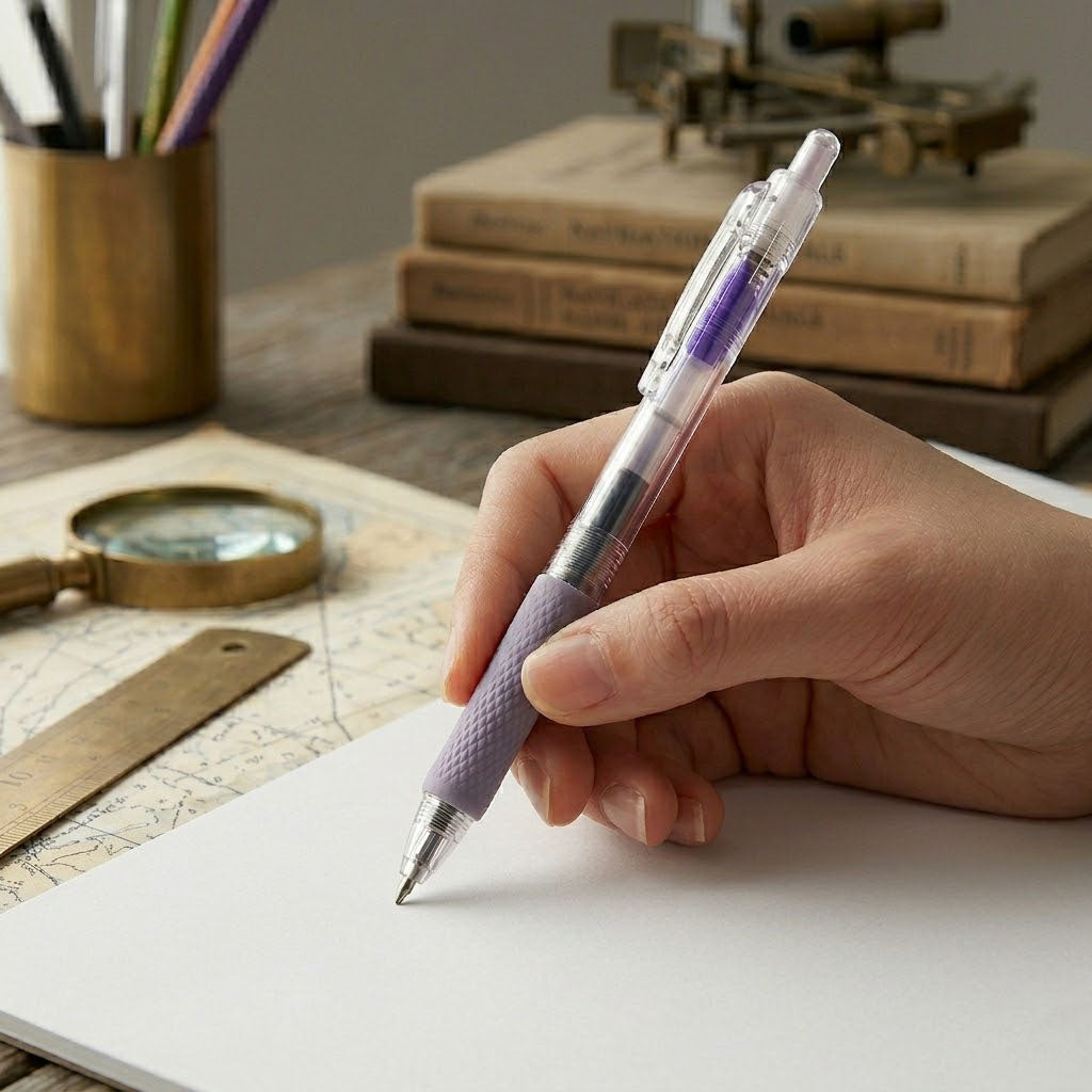 High-Capacity Retractable Gel Pen