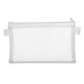 Minimalist Transparent Mesh Stationery Pouch